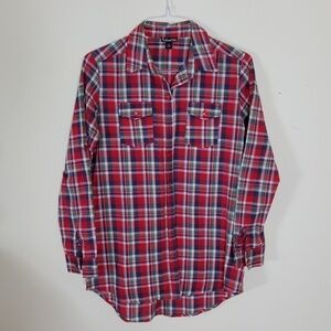 Fashion Web Plaid button-down shirt Size M